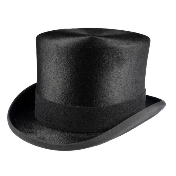 New in Box! Christys Melusine Fur Felt Top Hat Black - Picture 1 of 11